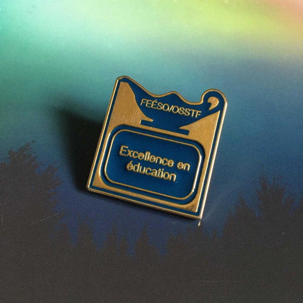Vintage Ontario Educational Pin Genie Lamp Achievement